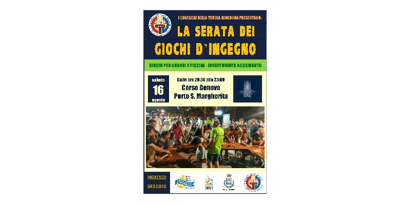 Partecipazione  alla Serata Giochi di Ingegno a Porto Santa Margherita - Caorle( ve)