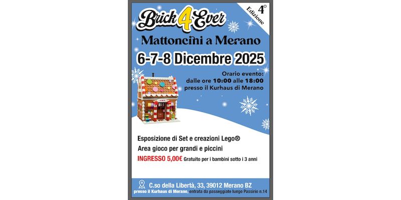 Partecipazione a Brick4Ever  6-7-8 dicembre 2025