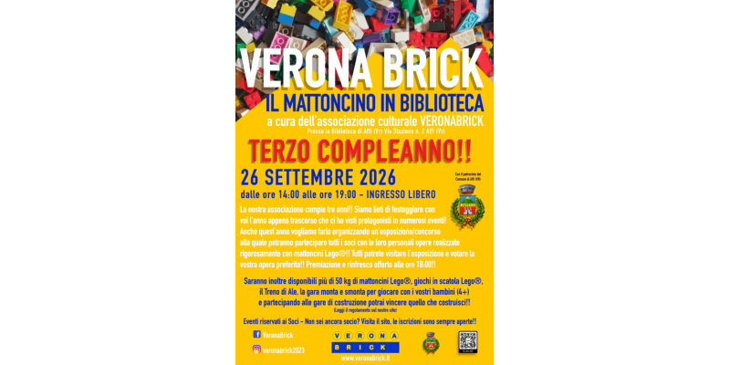 Verona Brick festeggia il 3° compleanno